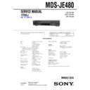 mds-je480 service manual