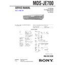 mds-je700 service manual