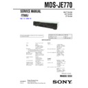 mds-je770 service manual