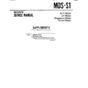 Sony MDS-S1 (serv.man3) Service Manual