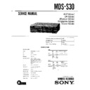 Sony MDS-S30 Service Manual