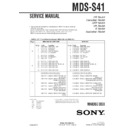 Sony MDS-S41 (serv.man2) Service Manual