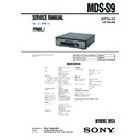 mds-s9 service manual