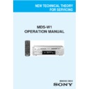 Sony MDS-W1 (serv.man3) Service Manual