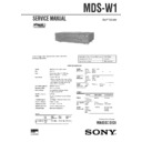Sony MDS-W1 Service Manual