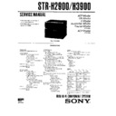 Sony MHC-2900, MHC-3900, MHC-E60X, STR-H2900, STR-H3900 Service Manual