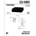 Sony MHC-3800, SEQ-H3800 (serv.man2) Service Manual