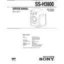Sony MHC-3800, SS-H3800 (serv.man2) Service Manual