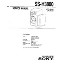 Sony MHC-3800, SS-H3800 Service Manual