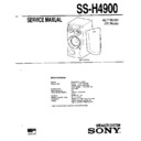 Sony MHC-3900, SS-H4900 (serv.man2) Service Manual