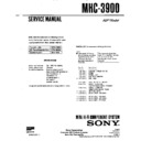 Sony MHC-3900 Service Manual