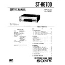 Sony MHC-4700, MHC-6700, ST-H6700, ST-H7700D (serv.man2) Service Manual