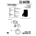 Sony MHC-4700, SS-H4700 Service Manual