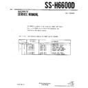 Sony MHC-6600D, SS-H6600D Service Manual