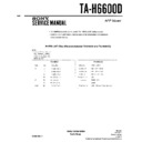 Sony MHC-6600D, TA-H6600D Service Manual