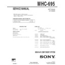 Sony MHC-695 Service Manual