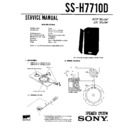 Sony MHC-7710D, SS-H7710D Service Manual