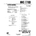 Sony MHC-7710D Service Manual