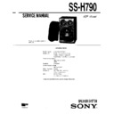 Sony MHC-790, SS-H790 Service Manual