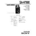 Sony MHC-7900, MHC-P100X, SA-H7900 Service Manual