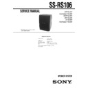 Sony MHC-BX6AV, MHC-DX6AV, SS-RS106 Service Manual
