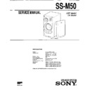 Sony MHC-C50, SS-M50 Service Manual