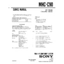 Sony MHC-C90 Service Manual