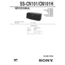 Sony MHC-D90AV, MHC-GR10AV, MHC-RX100AV, SS-CN101, SS-CN101H Service Manual
