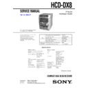Sony MHC-DX8 (serv.man2) Service Manual