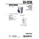 Sony MHC-EC50, SS-EC50 Service Manual
