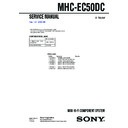 Sony MHC-EC50DC Service Manual