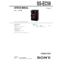 Sony MHC-EC59, MHC-EC590, SS-EC59 Service Manual