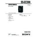 Sony MHC-EC599, SS-EC599 Service Manual