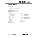 Sony MHC-EC599 Service Manual