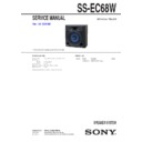 Sony MHC-EC68W, SS-EC68W Service Manual