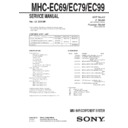 Sony MHC-EC69, MHC-EC79, MHC-EC99 Service Manual