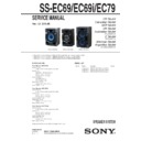 Sony MHC-EC69I, MHC-EC79I, MHC-EC99I, SS-EC69, SS-EC69I, SS-EC79 Service Manual