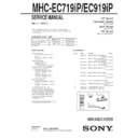 Sony MHC-EC719IP, MHC-EC919IP Service Manual