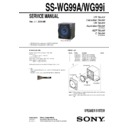 Sony MHC-EC99I, SS-WG99A, SS-WG99I Service Manual