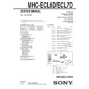 mhc-ecl6d, mhc-ecl7d service manual