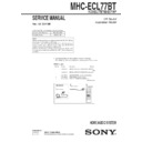 Sony MHC-ECL77BT Service Manual
