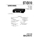 Sony MHC-EX10AV, MHC-EX5, MHC-EX7, MHC-EX9AV, ST-EX10 Service Manual