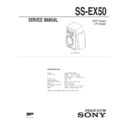 Sony MHC-EX5, SS-EX50 Service Manual