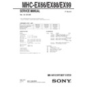 Sony MHC-EX66, MHC-EX88, MHC-EX99 Service Manual