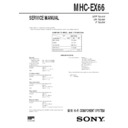 Sony MHC-EX66 Service Manual