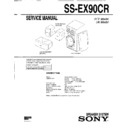 Sony MHC-EX9AV, SS-EX90CR Service Manual