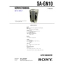 Sony MHC-GN100D, MHC-GN90D, SA-GN10 Service Manual