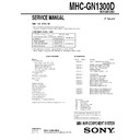 Sony MHC-GN1300D Service Manual