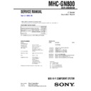 Sony MHC-GN800 Service Manual