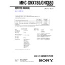 Sony MHC-GNX780, MHC-GNX880 Service Manual